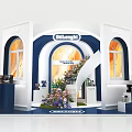 W&Gonhi Wine and Liquor Store Booth With Arched Doorway Windows And Flower Decorations