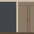 Modern Double Doors with Dark and Wooden Finish in Sleek Design