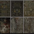 Decorative Square Rugs With Various Intricate Patterns And Colorful Designs For Home Decor