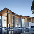 New Chinese Style Sales Office Building New Chinese Style Display Area Modern Style Sales Office Building 3d model