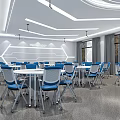 Modern Classroom Artificial Intelligence 3d model