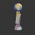 Modern Trophy Football Trophy World Cup Trophy Gold Cup 3d model