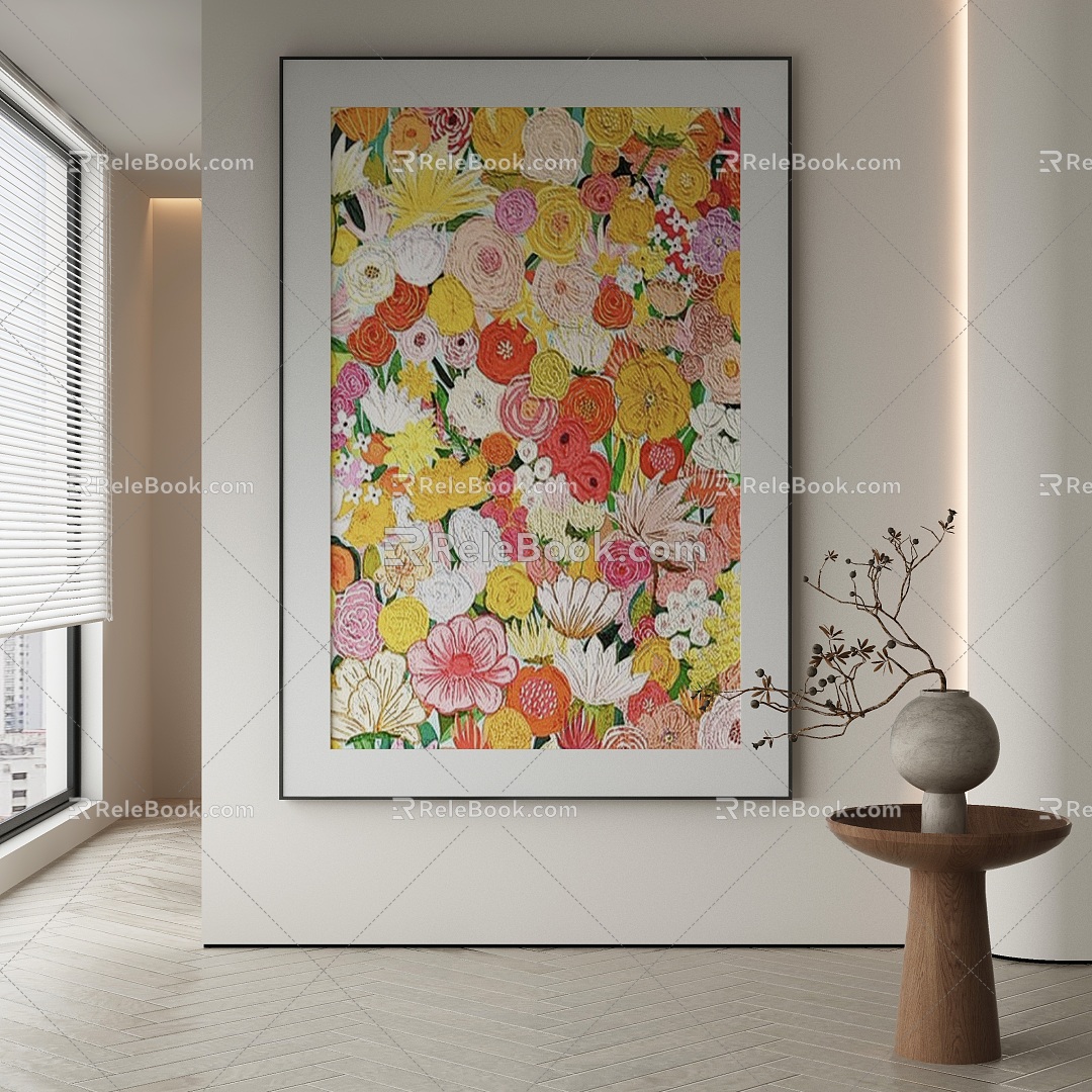 modern decorative painting 3d model