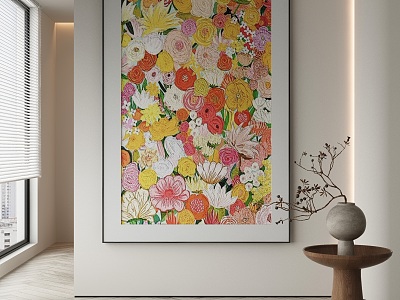 modern decorative painting 3d model