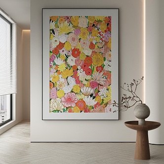 modern decorative painting 3d model