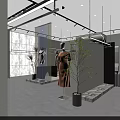 DuoLami Clothing Store Modern Interior With Mannequins And Window Fashion Displays