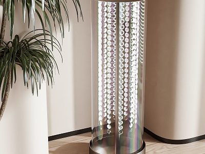 Crystal floor lamp model