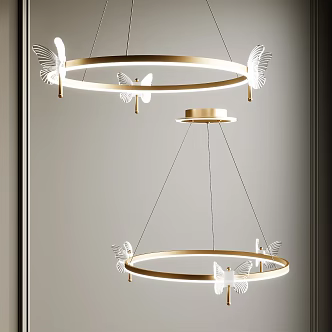 metal chandelier 3d model