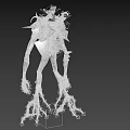 Tree Like Monster With Root Limbs Branch Antlers And Green Foliage