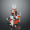 Pixelated Multi Layered Storage Organizer With Colorful Compartments For Household Use