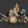Modern Game Characters Cartoon Characters Virtual Characters Fantasy Characters Magic Characters Virtual Characters Animation Characters 3d model