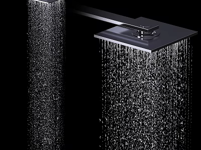 Sleek Modern Bathroom Faucet With Powerful Water Flow And Stainless Steel Finish 3d model