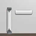 Modern Home Air Conditioner Fan With Standing And Wall Mounted Design On Gray Wall Background