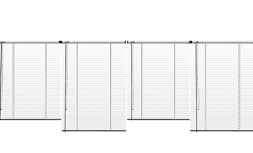 Modern roller shutter Simple curtain roller shutter combination 3d model