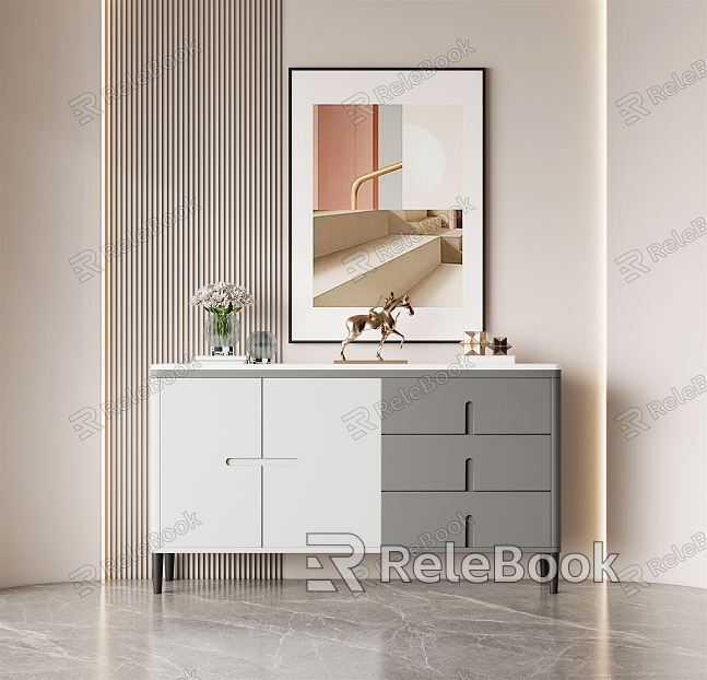 Modern Sideboard Side Cabinet Decorative Cabinet model