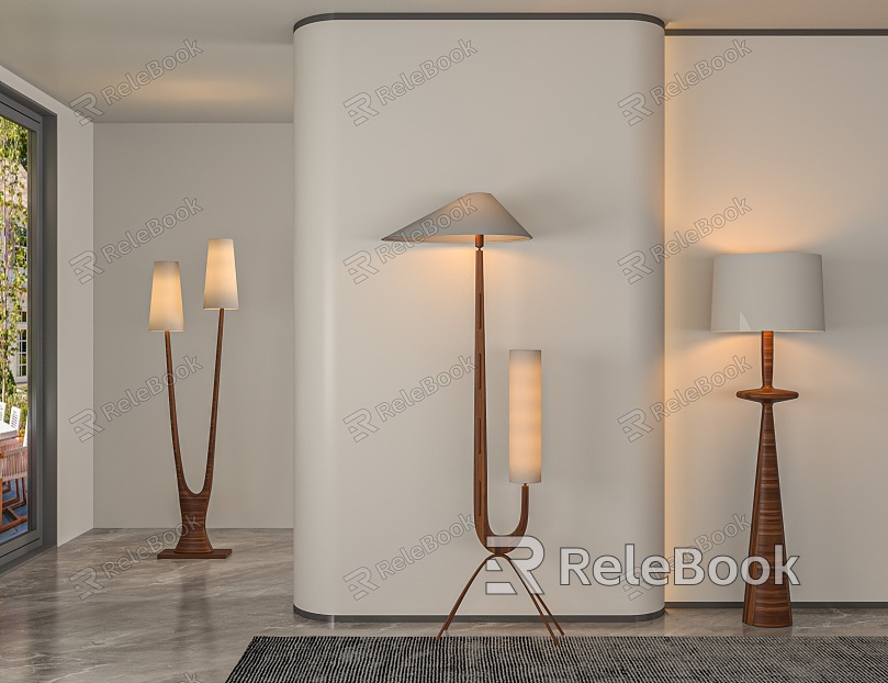 Simple floor lamp model