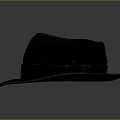 Classic Black Wide Brim Hat With Stylish Ribbon Band Design