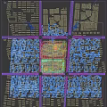 Aerial View Planning of Large Commercial Complex With Organized Layout Surrounding Roads And Green Spaces