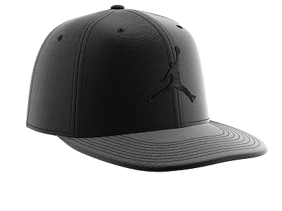Black Baseball Cap With Jumpman Logo Classic Design For Casual Wear 3d model