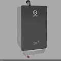 LIVEWELL Gray Wall Mounted Water Heater With Digital Temperature Display 38° For Home Use