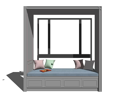 Modern Bay Window 3d model