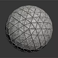 Anatomical Organ Structure With Hair Inspired Geometric Patterned Sphere