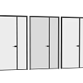 Modern child door swing door swing door combination 3d model
