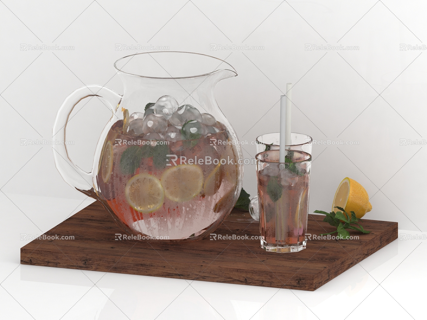 Modern Drinks 3d model