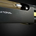 Black Tactical Shotgun With Metal Parts Green Sight And Ergonomic Design