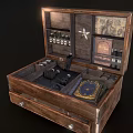 Modern toolbox Wooden toolbox for plague doctor hunter magician etc 3d model