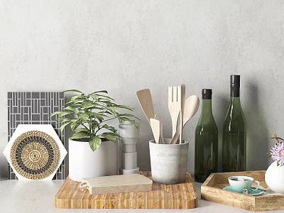 Modern Kitchen Supplies 3d model