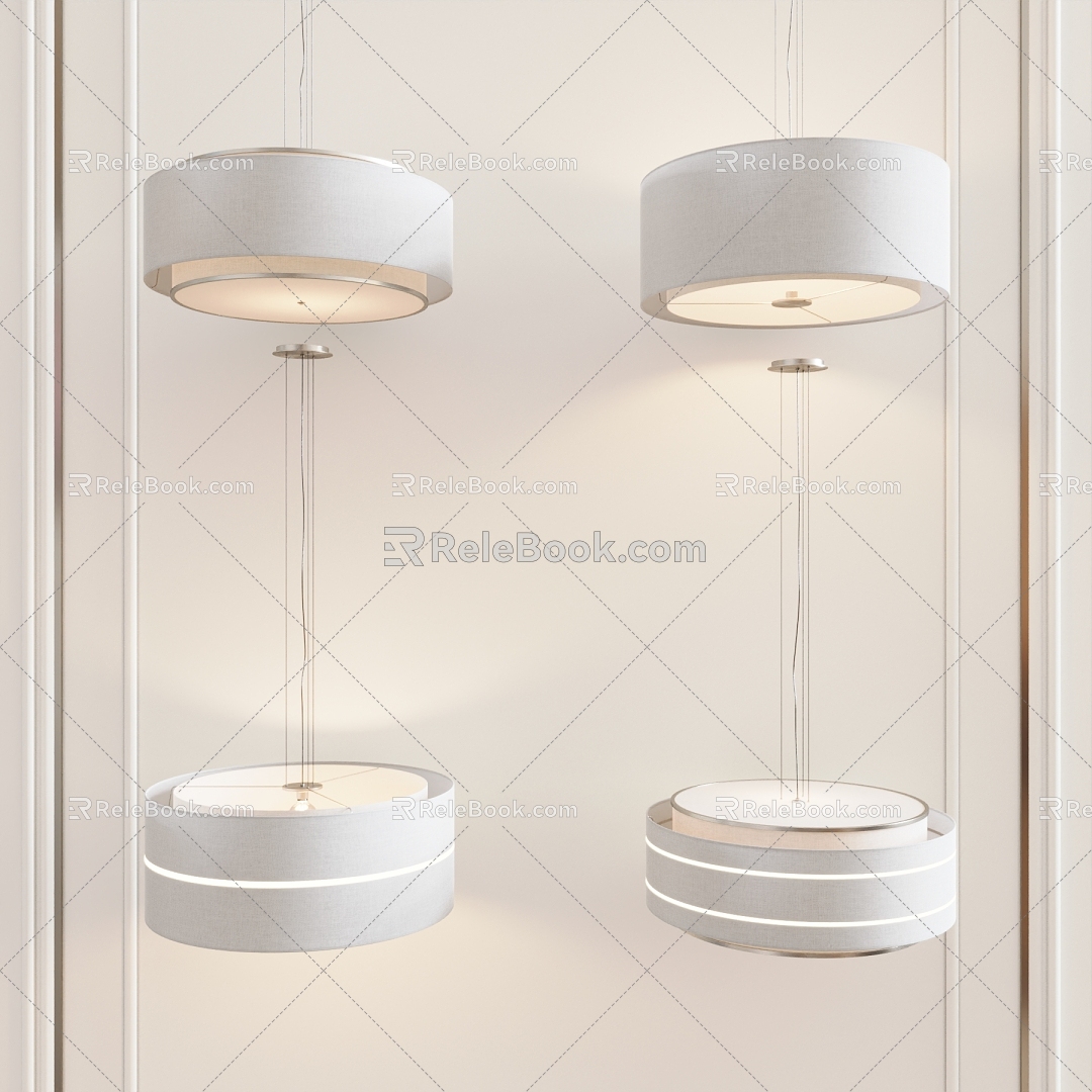 Modern Chandelier Round Small Chandelier 3d model