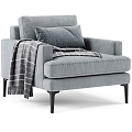 Modern West Elm Single Sofa Single Sofa 3d model