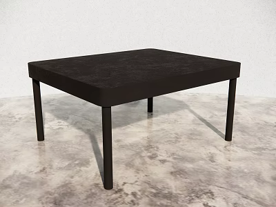 Modern Black Table Table Stone Table 3d model Modern Black Table Table Stone Table 3d model