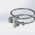 Stainless Steel Double Ring Clamp With Screw Fastener For Secure Mounting