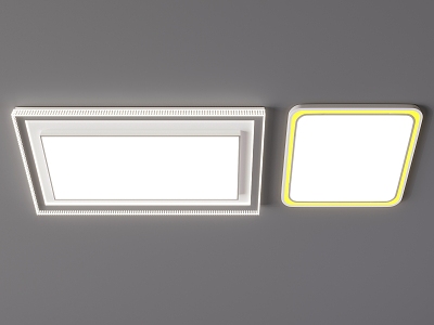 Ceiling lamp square ceiling lamp guest restaurant ceiling lamp 3d model