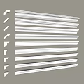Gypsum line Gypsum line Yin corner line Yang corner line Skirting line ceiling corner line 3d model
