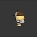 Cute Bee Themed Cartoon Character With Blonde Hair Striped Outfit And Hat Antennae