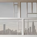 Modern windows combination windows glass windows floor-to-ceiling windows balcony windows bay windows bedroom windows sliding windows casement windows doors and windows 3d model