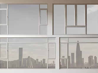 Modern windows combination windows glass windows floor-to-ceiling windows balcony windows bay windows bedroom windows sliding windows casement windows doors and windows 3d model