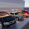 Diverse Car Models In Multiple Colors And Unique Styles On 3d model