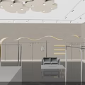 Minimalist Clothing Store Interior Design With Mannequins Mirrors And Counter