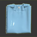 Light Blue Soft Comfortable Cotton T Shirts Stacked Casual Daily Wear