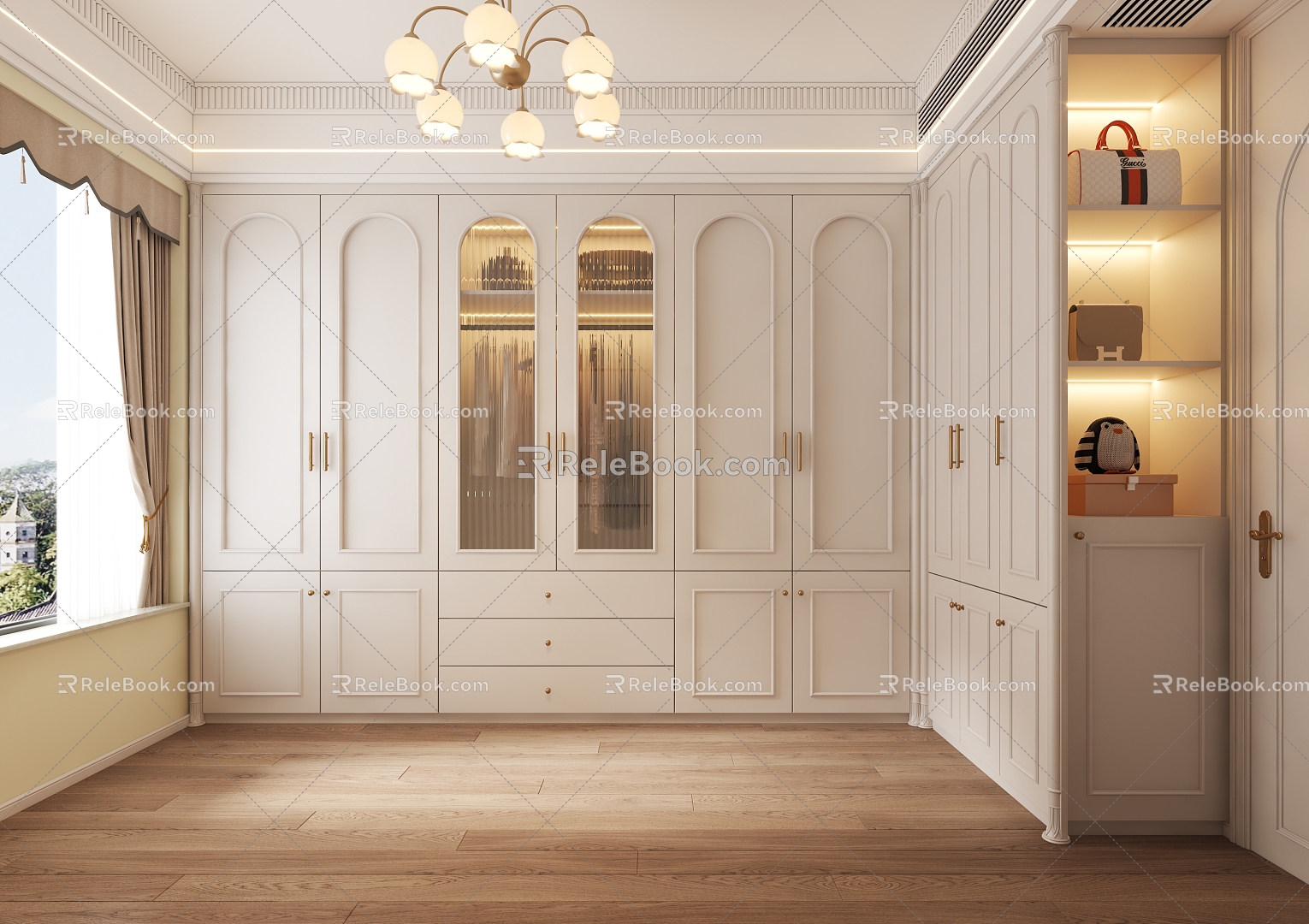 American cloakroom 3d model