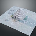 Temple Tower Stone Takatong Tower Pyramid Mayan Pyramid Mayan Stone Tower Totem Tribal Totem 3d model