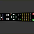 Black Computer Multimedia Remote Control With Digital Buttons And Function Keys Design For PC Use