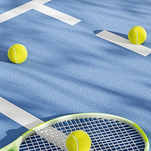 tennis racket 3d model