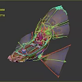 Cosmic Spaceship Artwork With Purple Orange Sails And Ornate Metallic Wooden Details