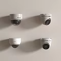 Hikvision White Dome Security Cameras Wall Mounted with Circular Lens Surveillance System