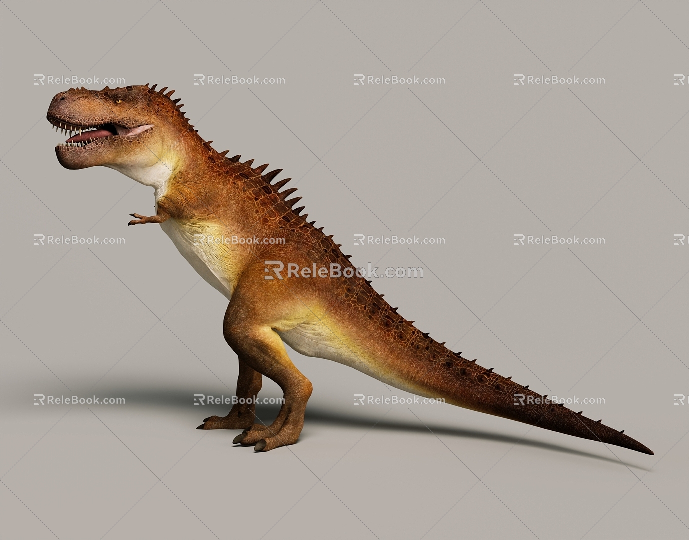 Modern Dinosaur Binding Jurassic Paleontology Toy Hand-held Ornaments Popular Science Museum Exhibition Hall 3d model